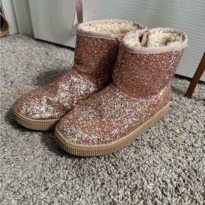 Sparkly Pink Glitter Boots